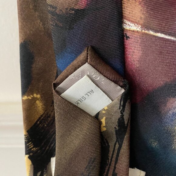 Pierre Cardin 100% Silk Abstract Watercolor Tie‎ - Picture 3 of 4